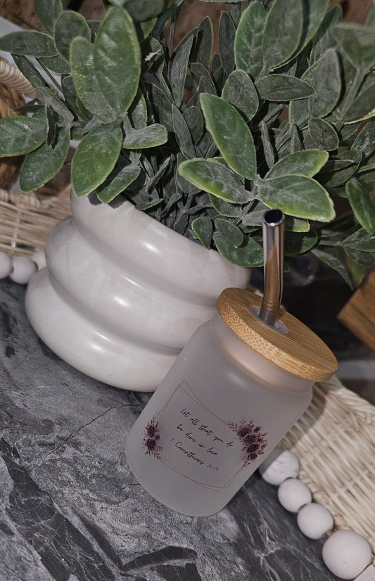 Mini Frosted Glass Cup – 3.5oz