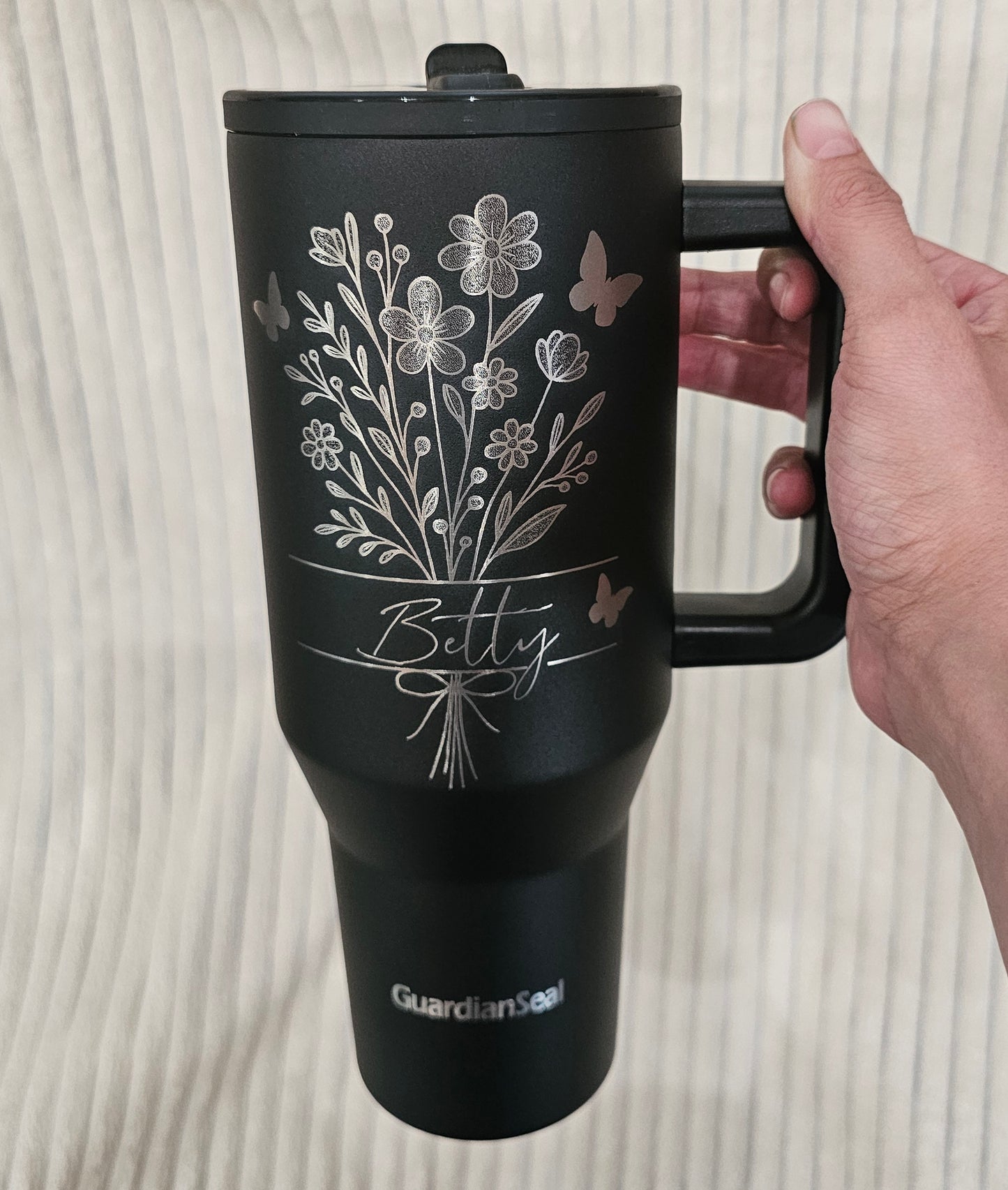 Personalized 40oz Tumbler – Laser Engraved