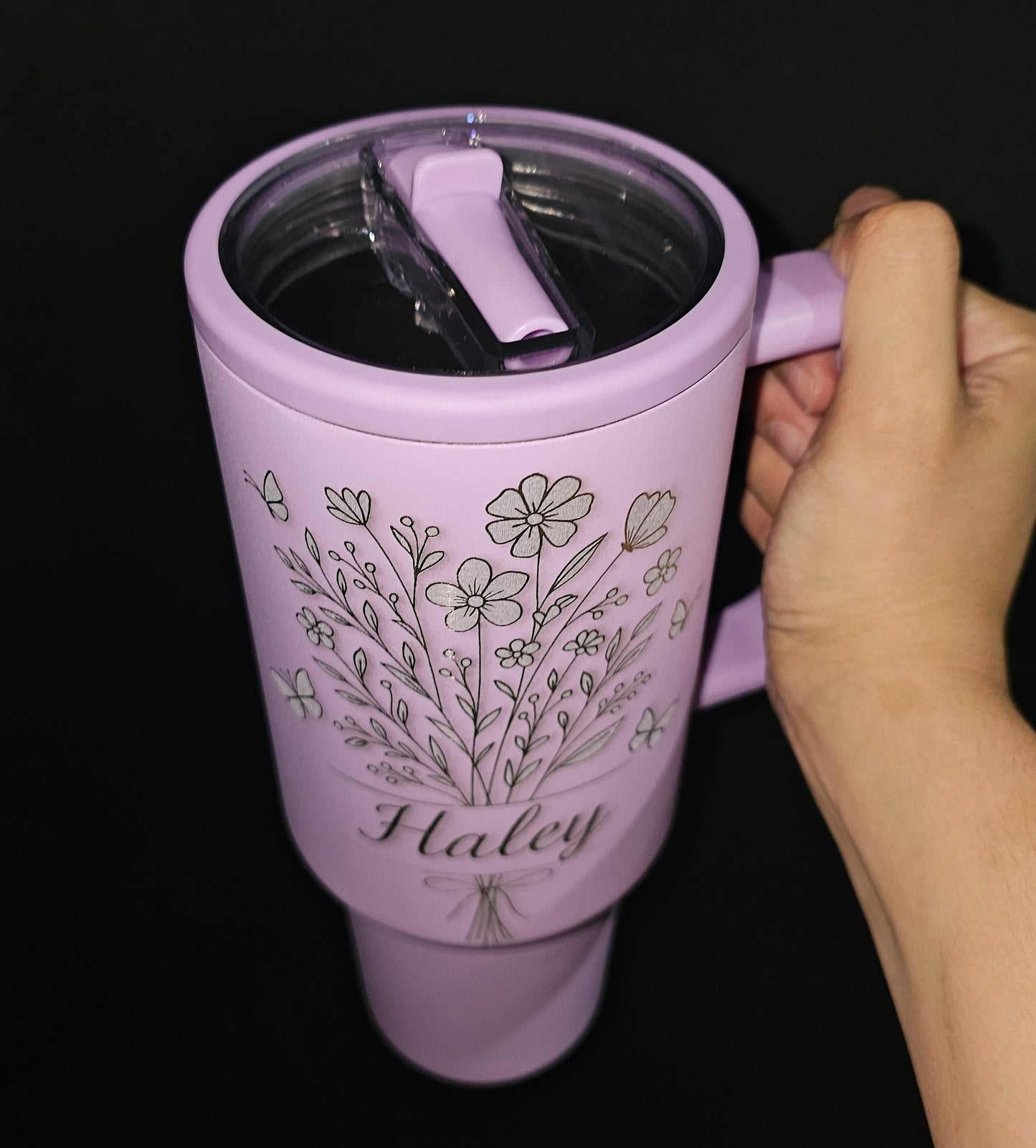 Personalized 40oz Tumbler – Laser Engraved
