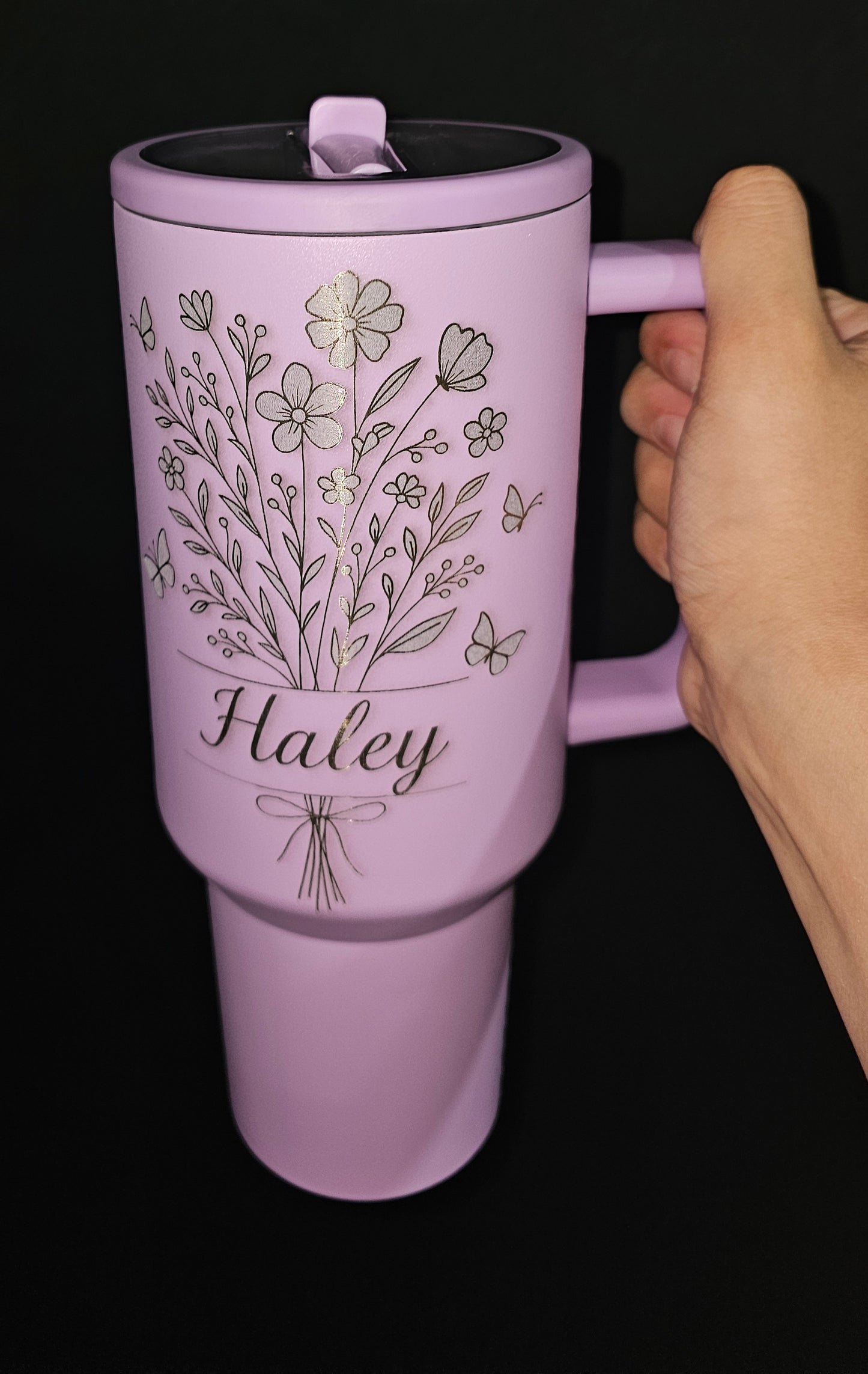 Personalized 40oz Tumbler – Laser Engraved
